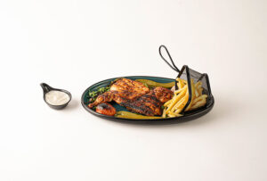 نصف فحم مع البطاطـا